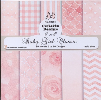 Felicita Design Baby girl classic 3x10design 15x15cm 200g